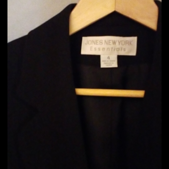 Women Blazer size 4 black   Jones New York - Picture 2 of 6
